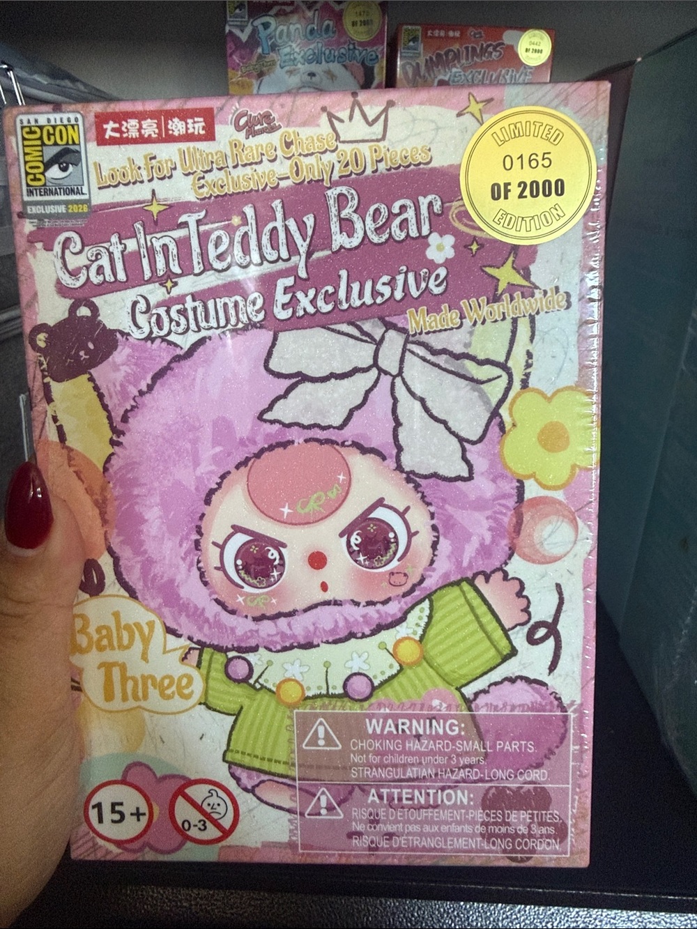 Baby Theee Cat in Teddy Costume Bear Plush - Exclusive - San Diego comic con